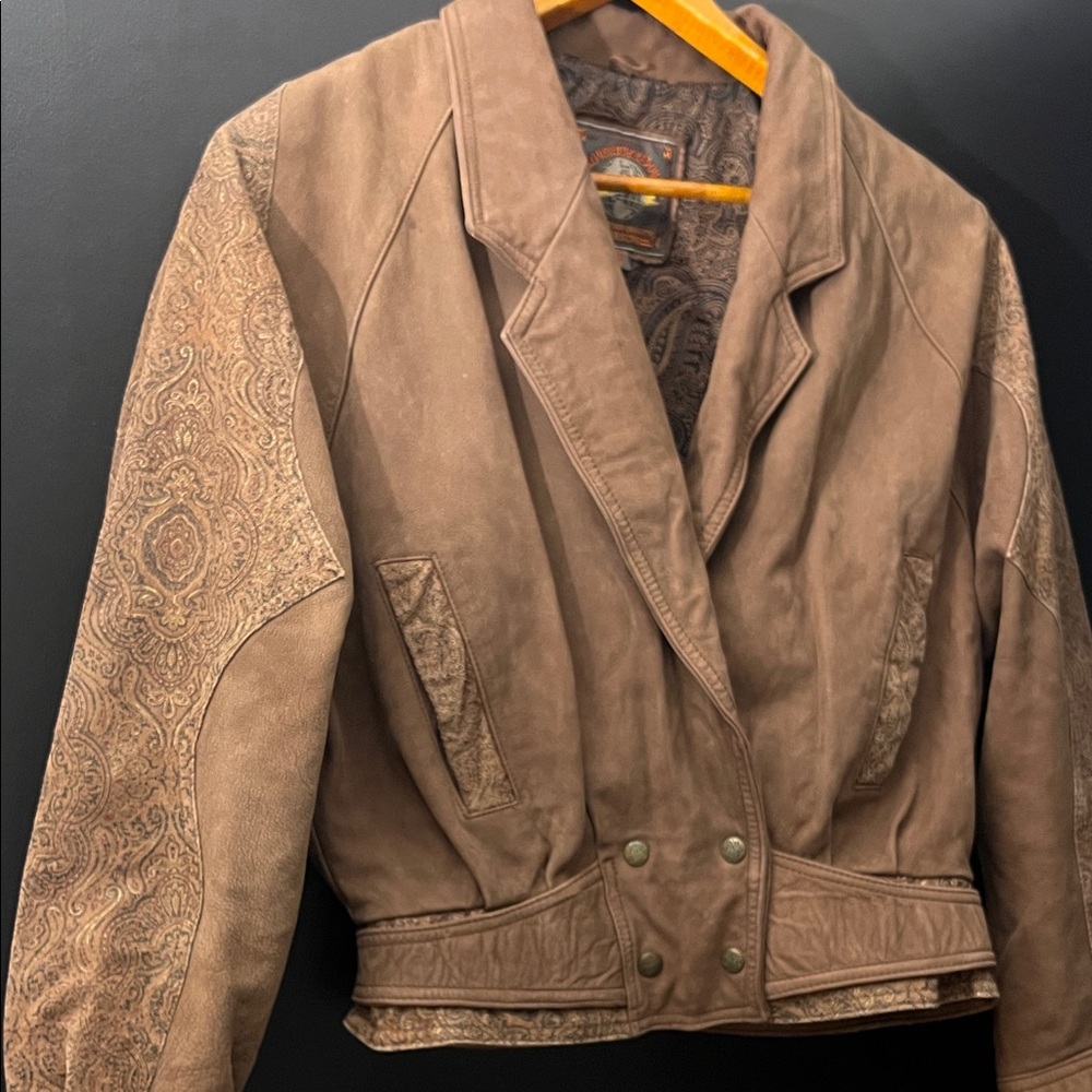 Vntg. 100%leather jacket